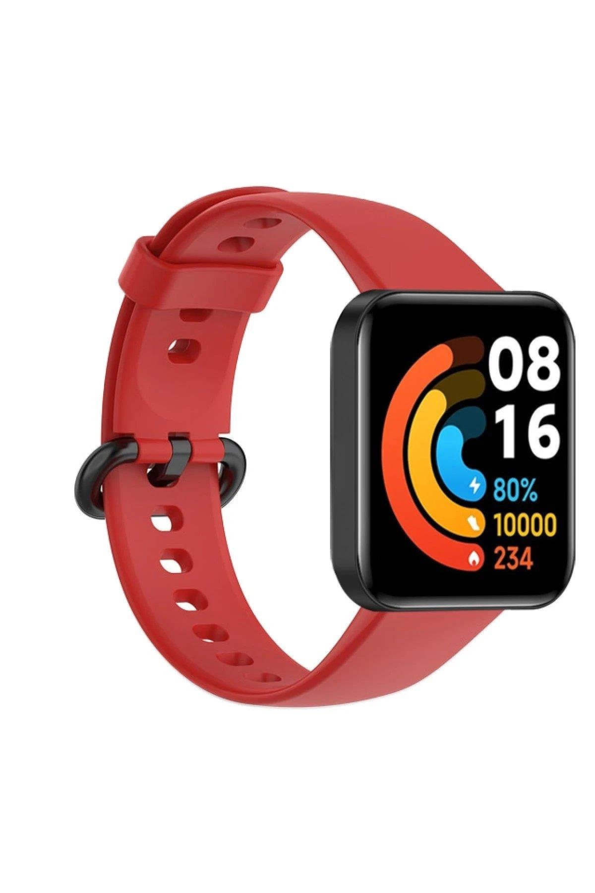 Newface Xiaomi Redmi Watch 2 Klasik Kordon - Kırmızı