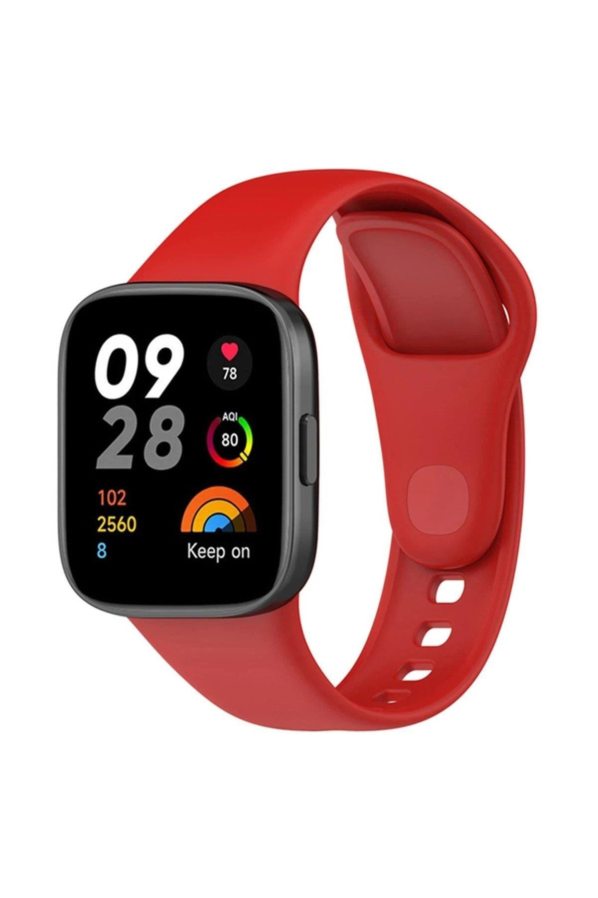 Newface Xiaomi Redmi Watch 3 Klasik Kordon - Kırmızı