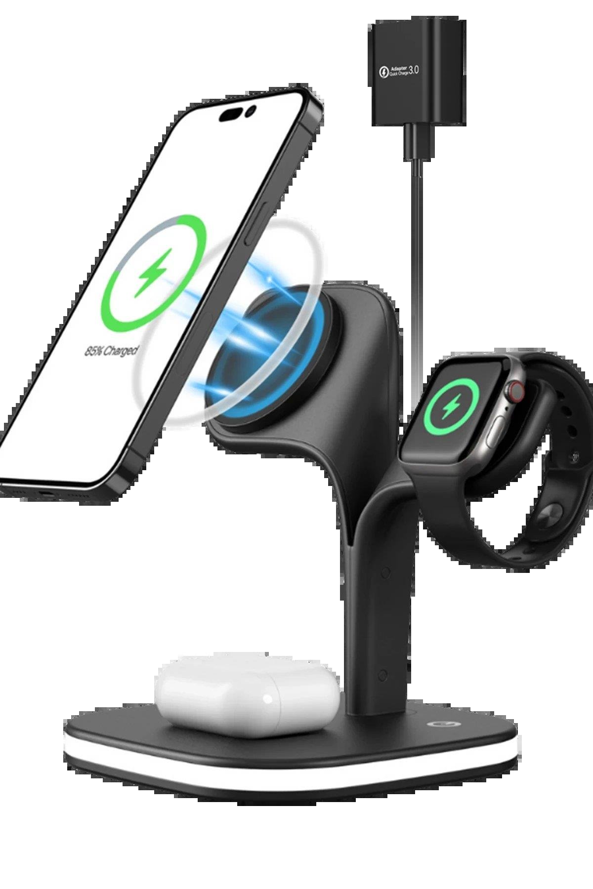 Newface YM-UD22 Kablosuz Şarj Masaüstü Set - Siyah