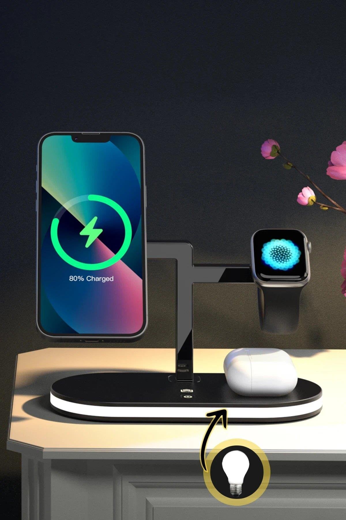 Newface YM-UD23 Kablosuz Şarj Masaüstü Set - Beyaz