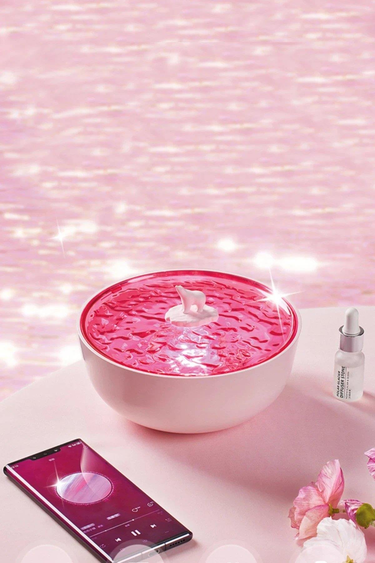 Newface Z5 Arktik Okyanus Temalı BT Kablosuz Hoparlör - Pembe