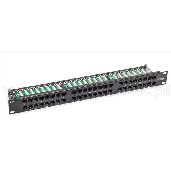 ODS 1U 50PORT Patch Panel CAT3 UTP RAC SLIDING SİYAH 10C-SB1U50PCAT3-RL1A