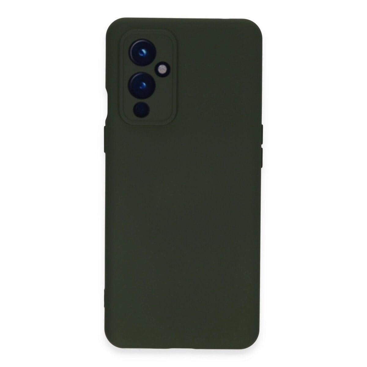 One Plus 9 Kılıf Nano İçi Kadife Silikon - Koyu Yeşil