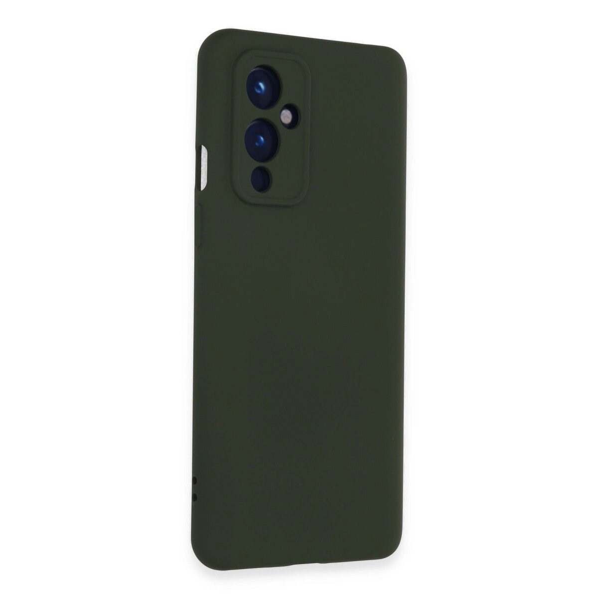 One Plus 9 Kılıf Nano İçi Kadife Silikon - Koyu Yeşil