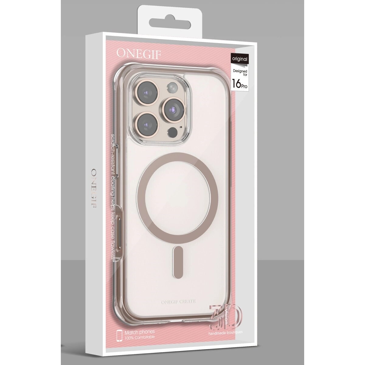 Onegif Apple İphone 15 Pro Max Hulk Magsafe Kapak - Titan Gri