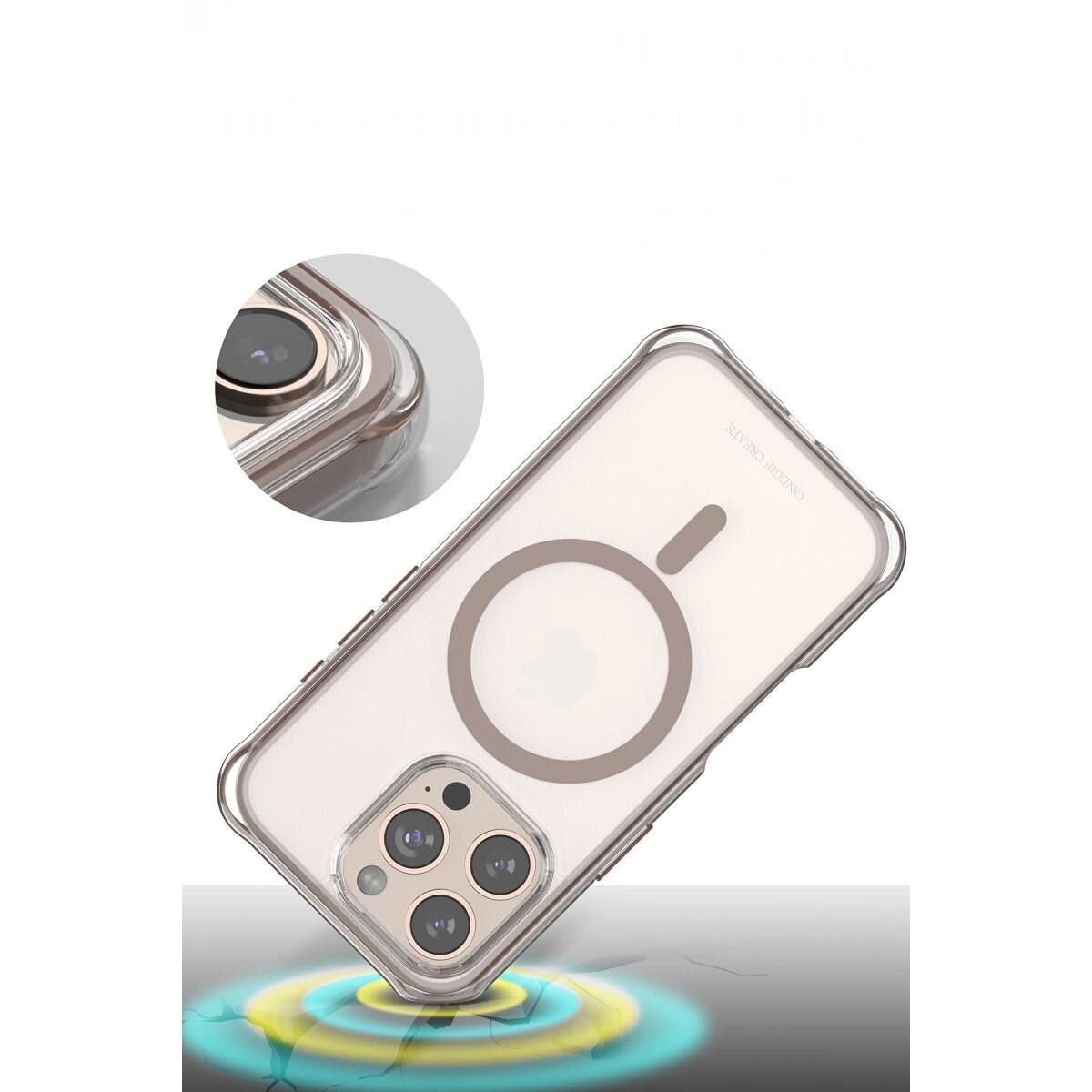 Onegif Apple İphone 16 Pro Max Hulk Magsafe Kapak - Beyaz