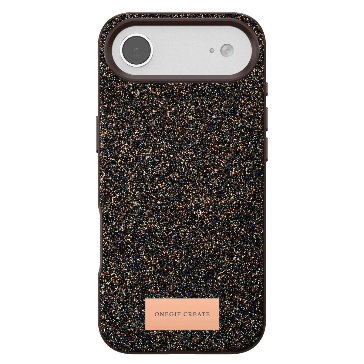 Onegif Apple İphone 17 Air Bright Simli Kapak - Gold
