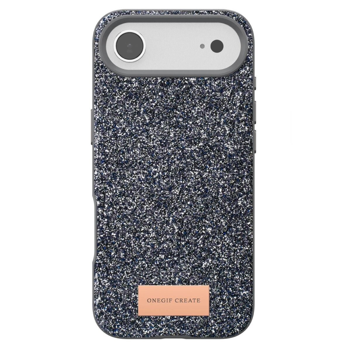 Onegif Apple İphone 17 Air Bright Simli Kapak - Gümüş