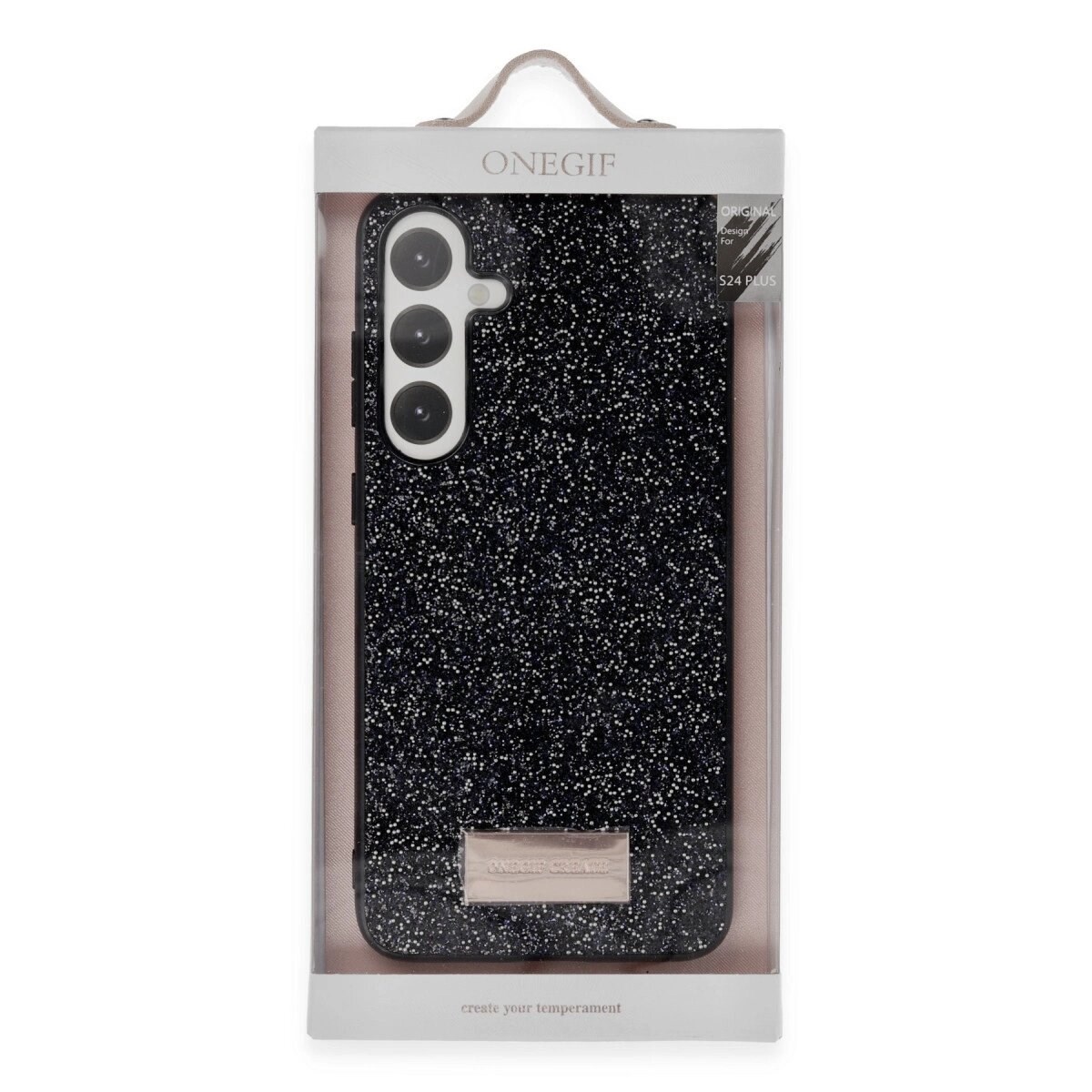 Onegif Samsung Galaxy A05s Bright Simli Kapak - Gold