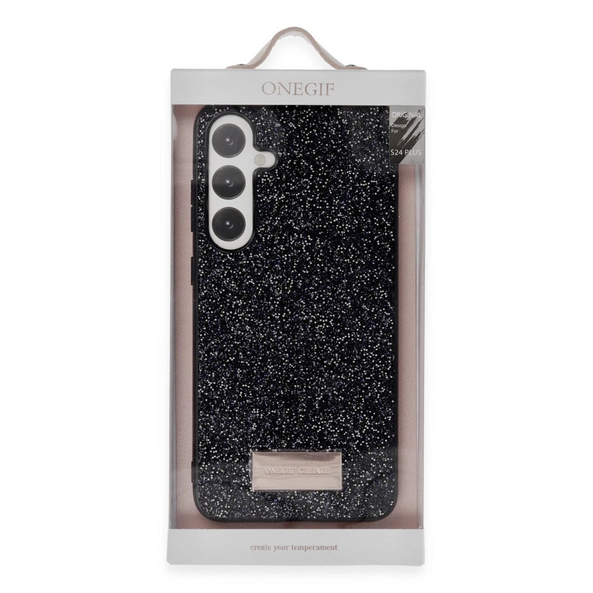 Onegif Samsung Galaxy A05s Bright Simli Kapak - Gold