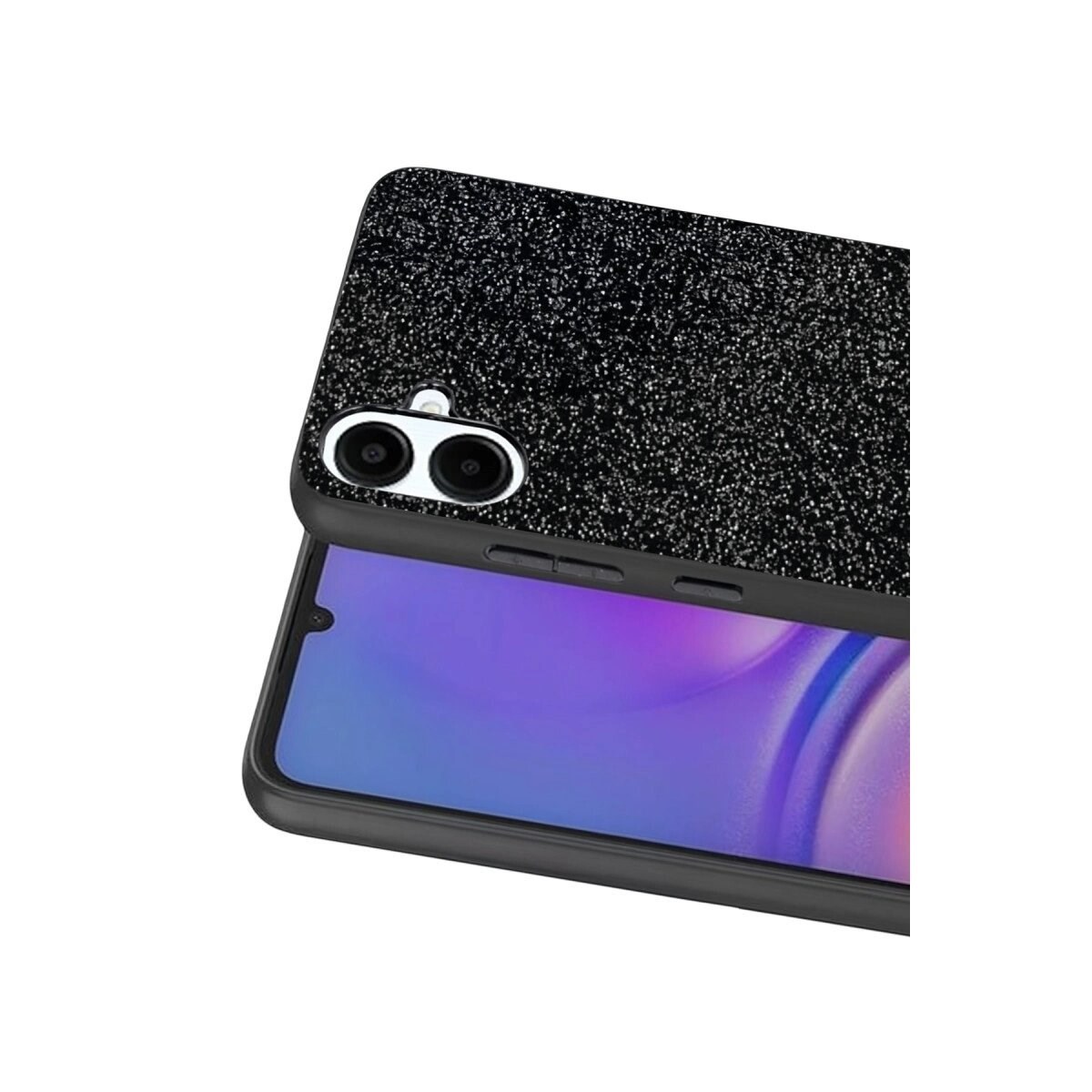 Onegif Samsung Galaxy A07 4g Bright Simli Kapak - Siyah