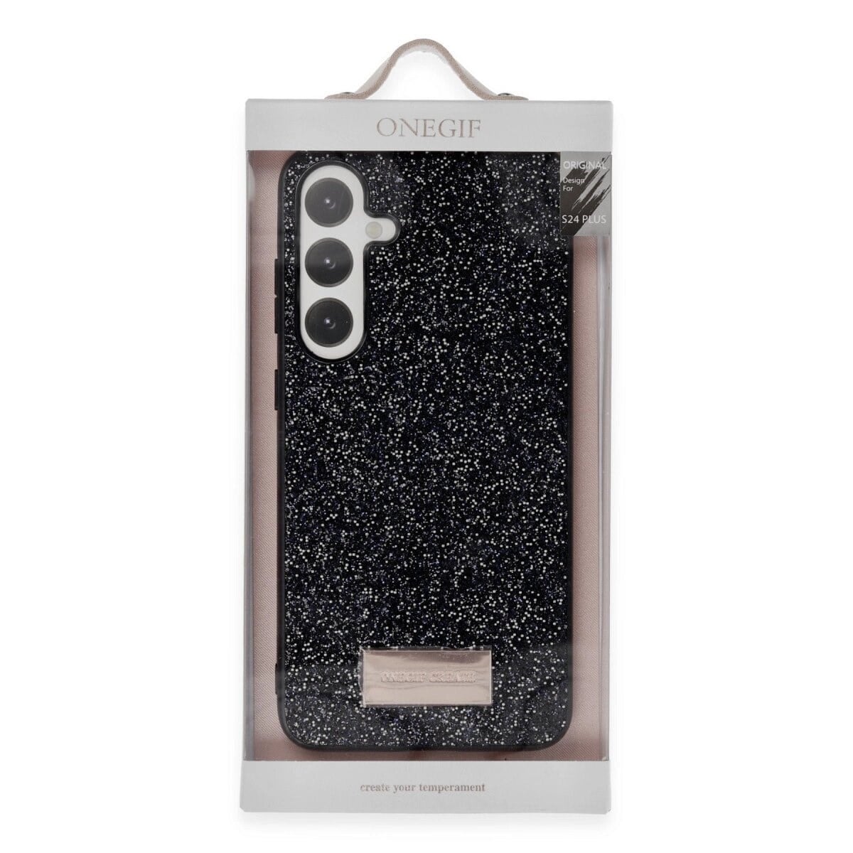 Onegif Samsung Galaxy A25 5g Bright Simli Kapak - Pembe