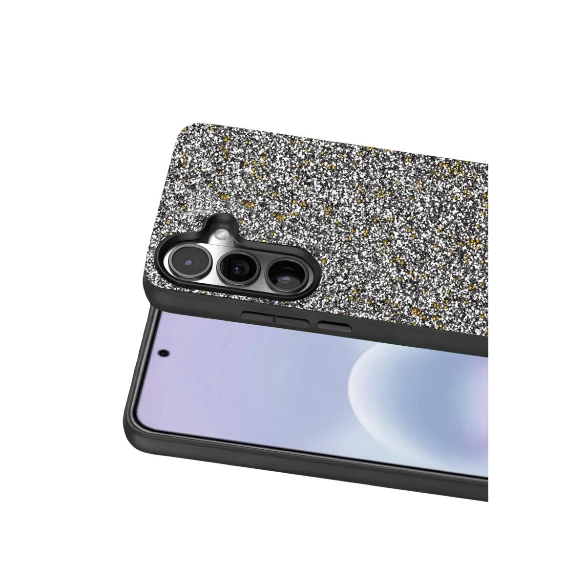 Onegif Samsung Galaxy A37 5g Bright Simli Kapak - Gold