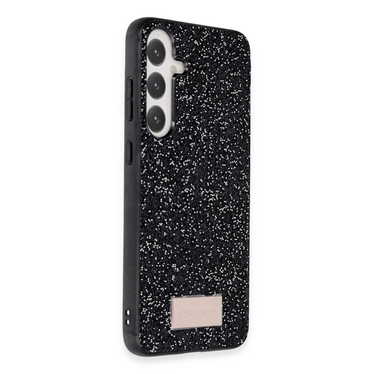 Onegif Samsung Galaxy A55 5g Bright Simli Kapak - Siyah