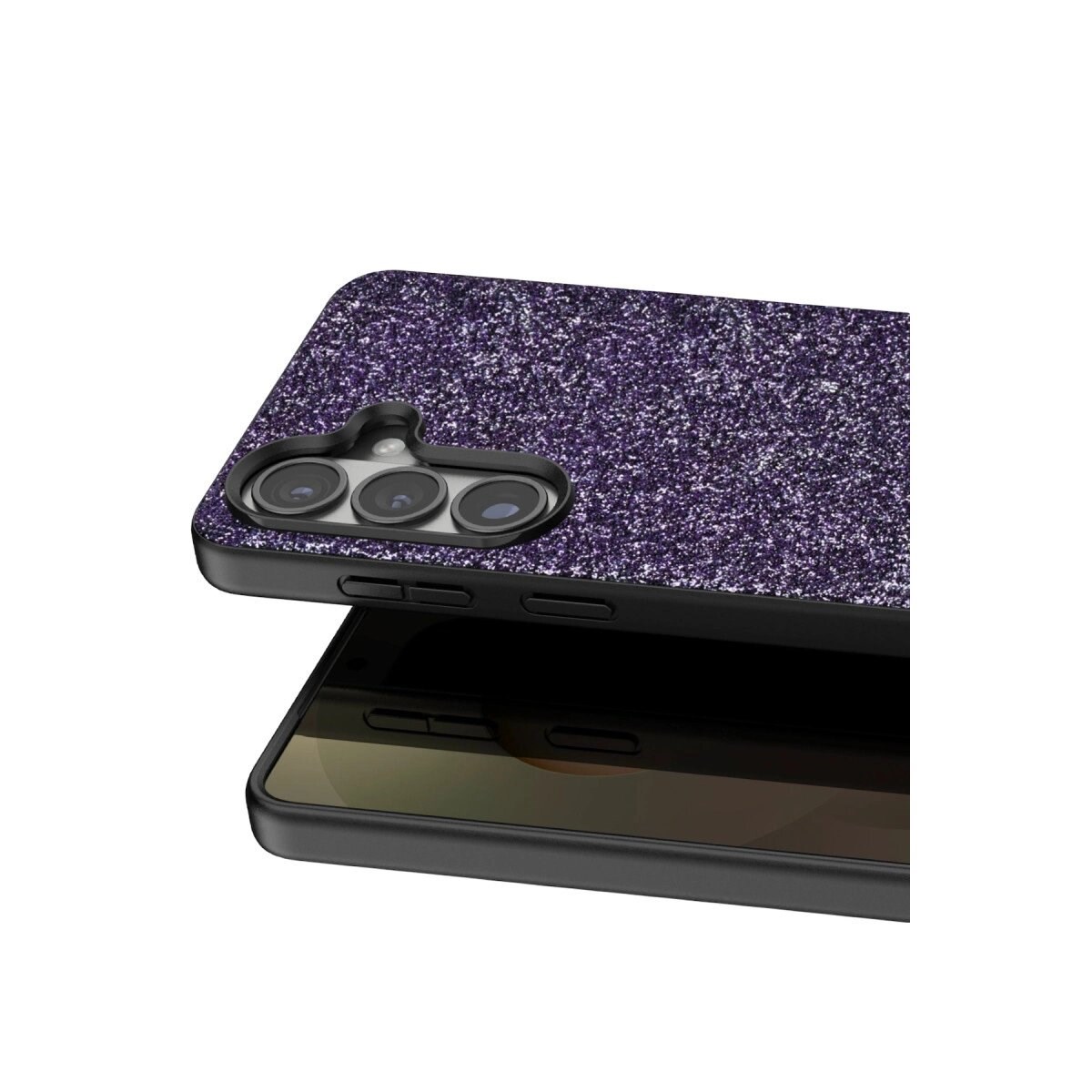 Onegif Samsung Galaxy S26 Bright Simli Kapak - Derin Mor