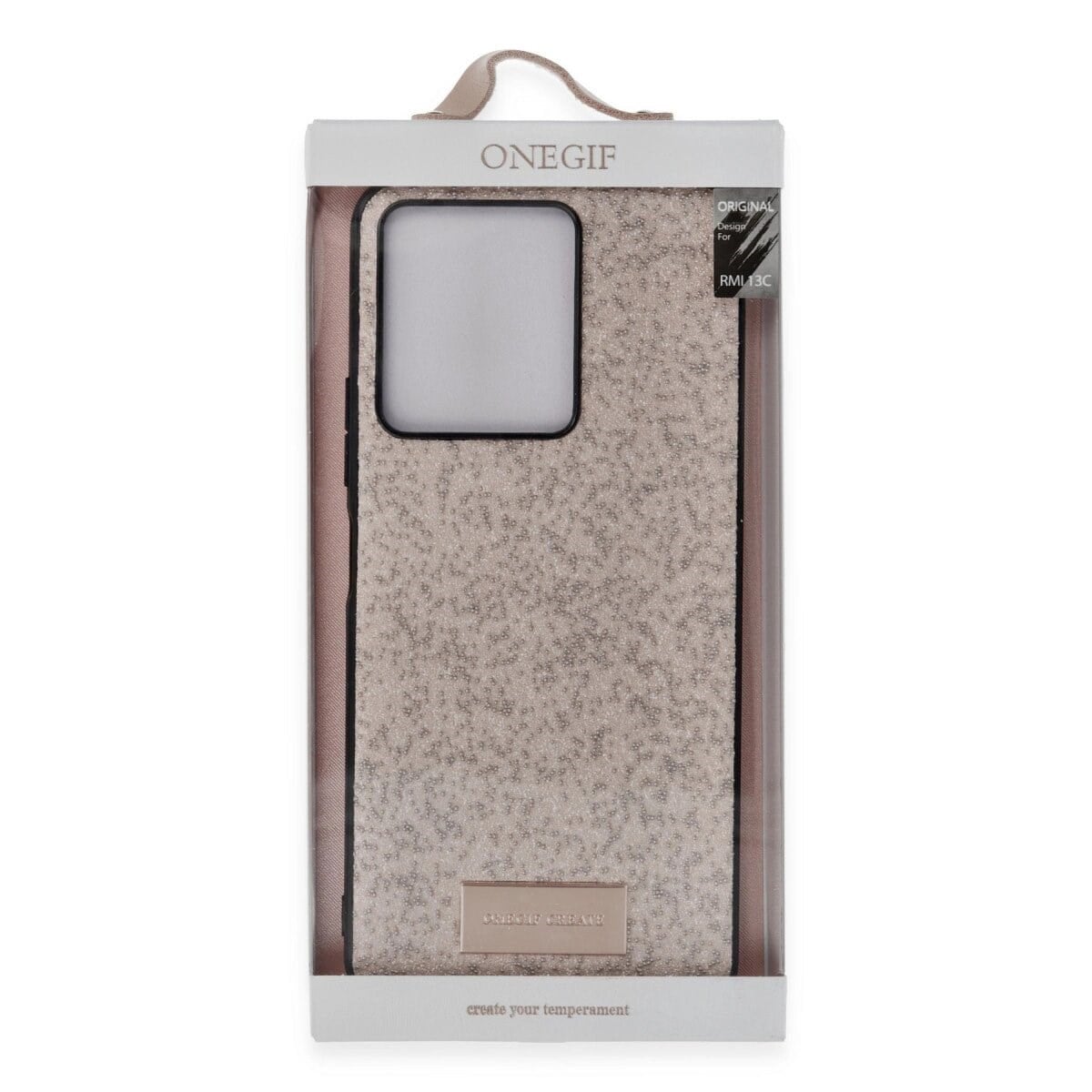 Onegif Xiaomi Redmi 13c Bright Simli Kapak - Pembe