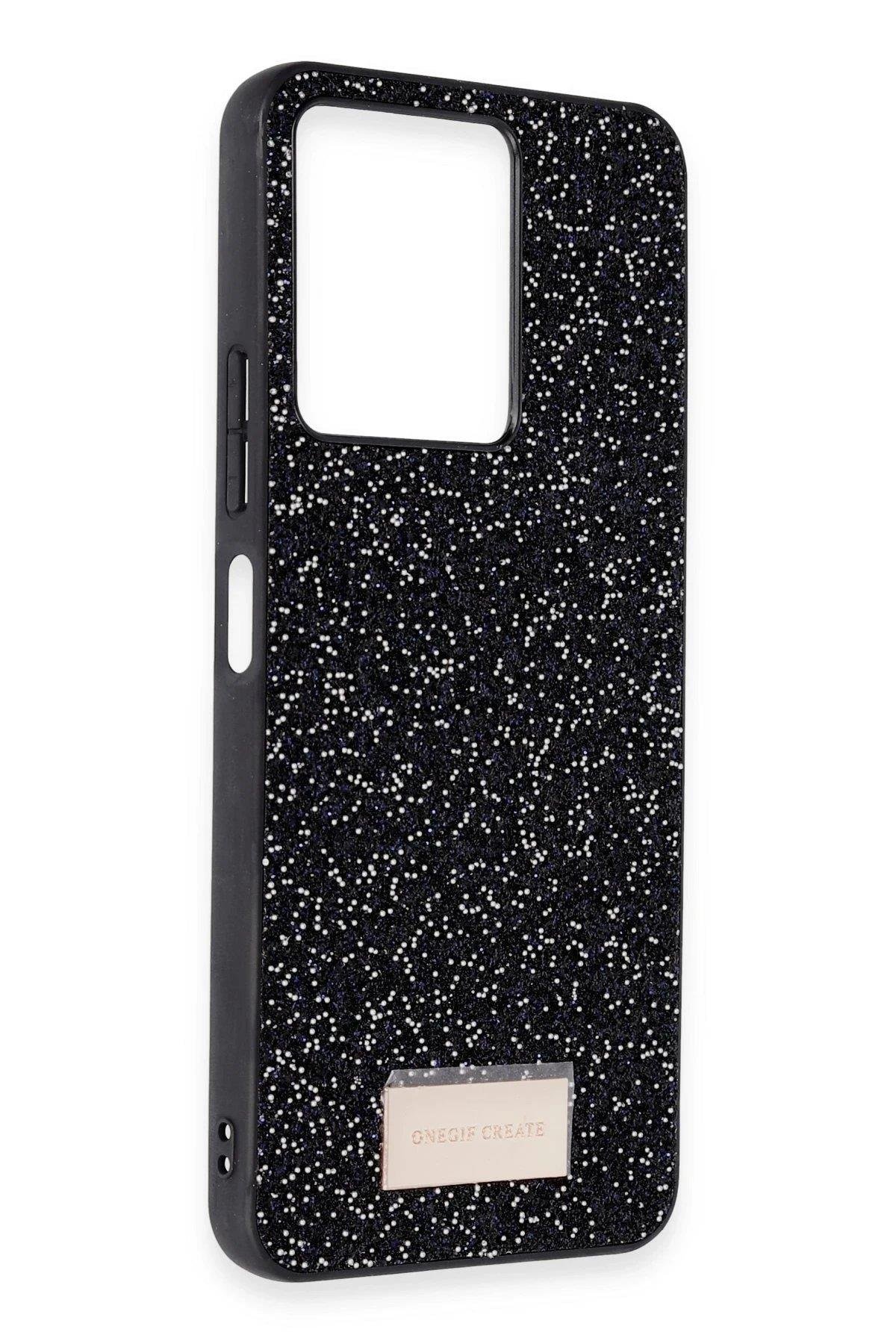 Onegif Xiaomi Redmi 13C Bright Simli Kapak - Derin Mor