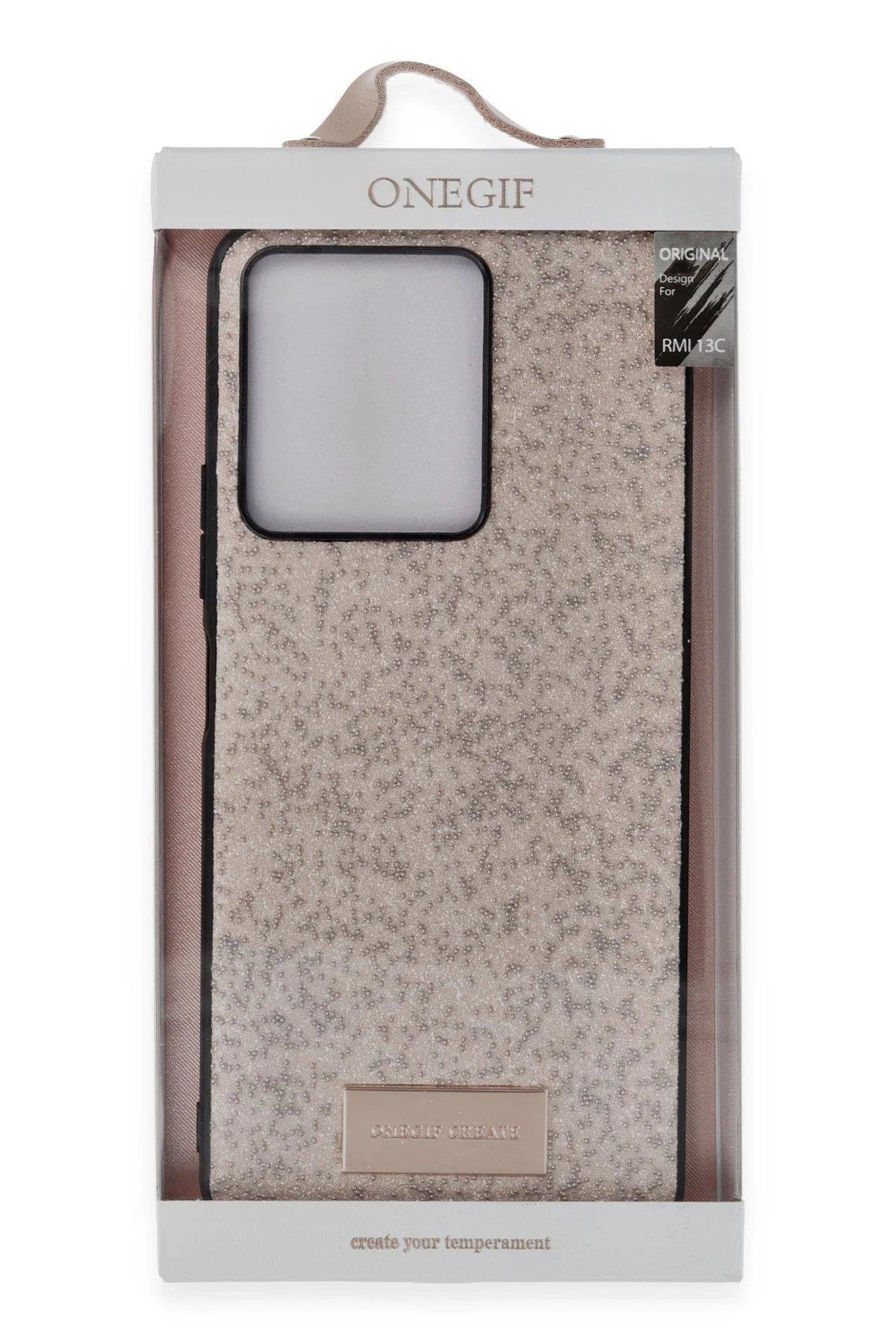 Onegif Xiaomi Redmi 13C Bright Simli Kapak - Derin Mor