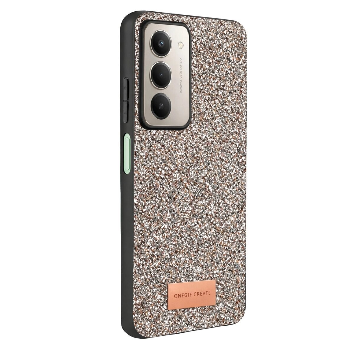 Onegif Xiaomi Redmi 15 4g Bright Simli Kapak - Gümüş