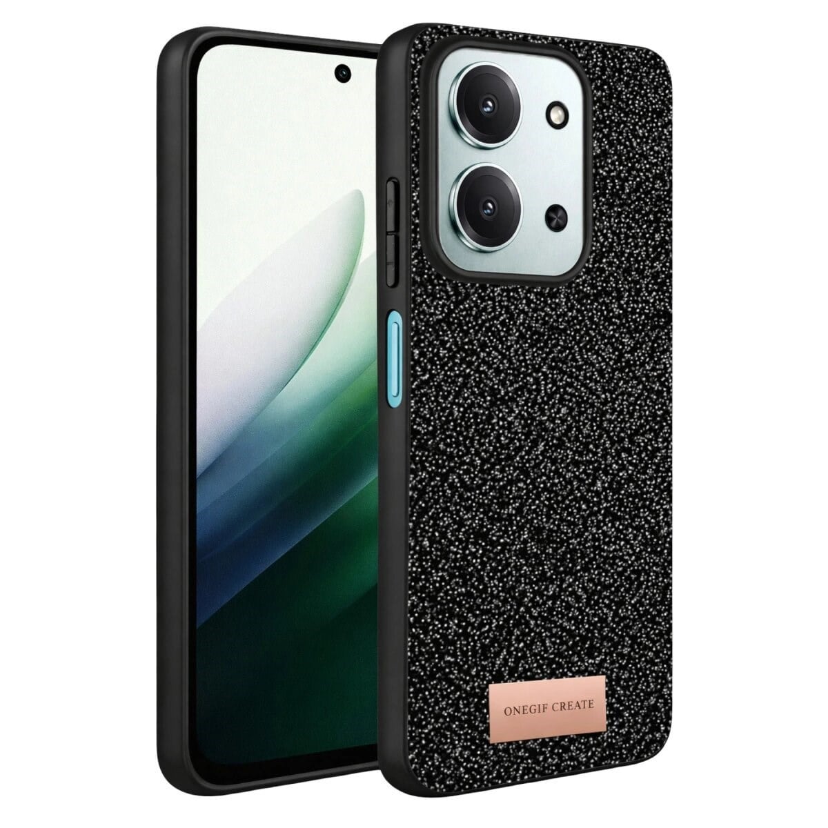 Onegif Xiaomi Redmi 15c 4g Bright Simli Kapak - Siyah