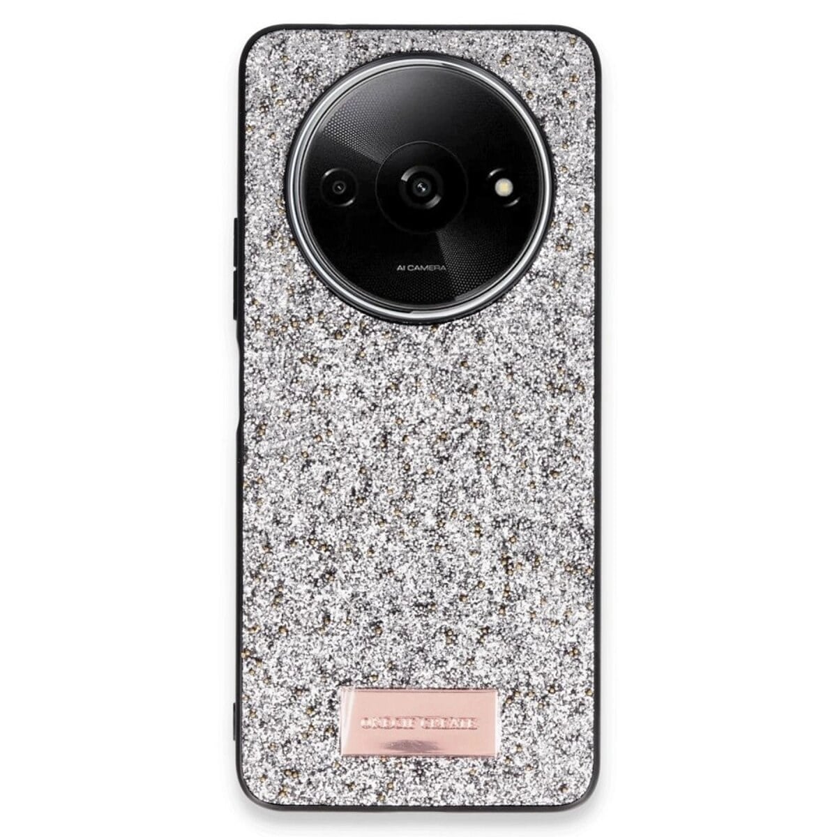 Onegif Xiaomi Redmi A3 4g Bright Simli Kapak - Gümüş