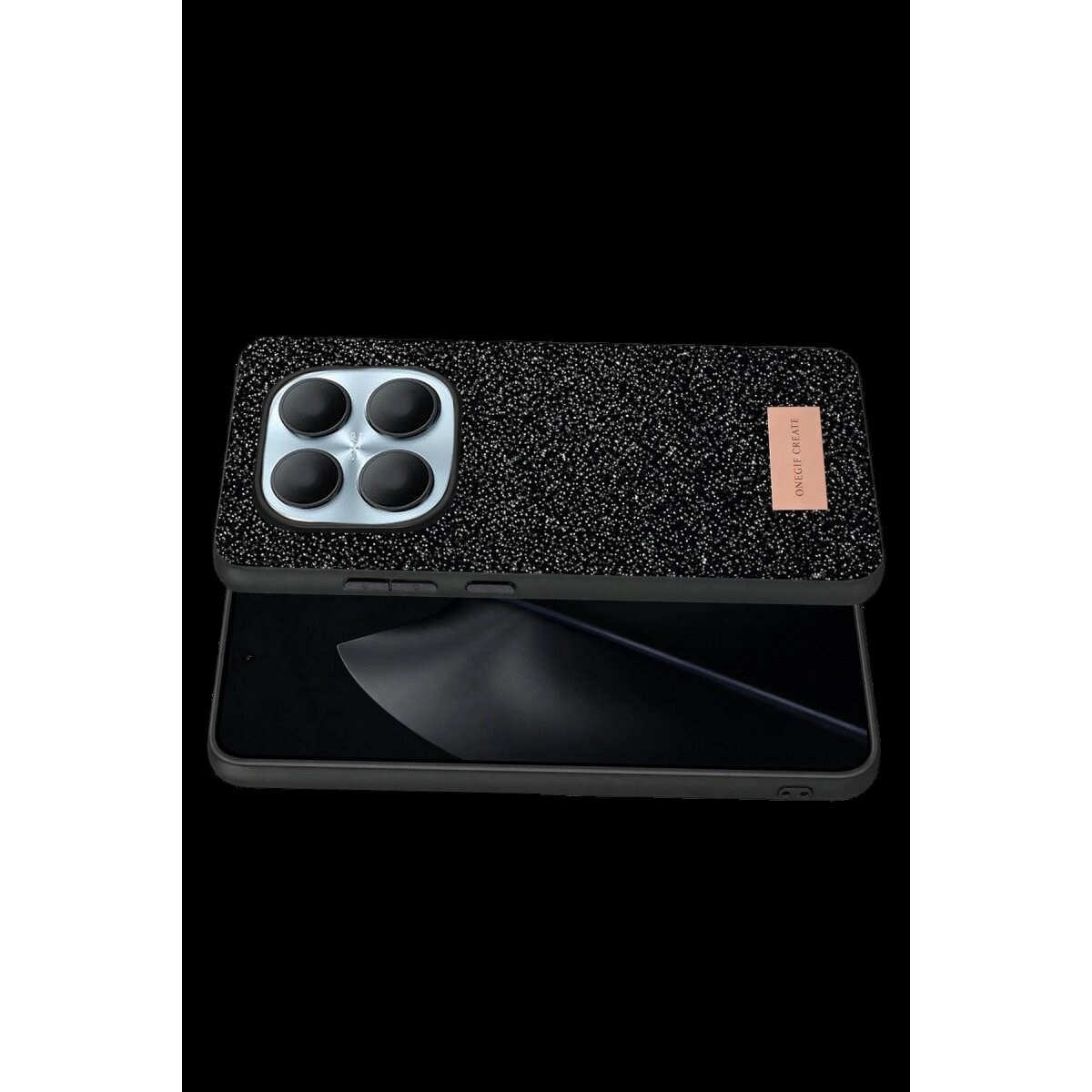 Onegif Xiaomi Redmi Note 15 4g Bright Simli Kapak - Siyah