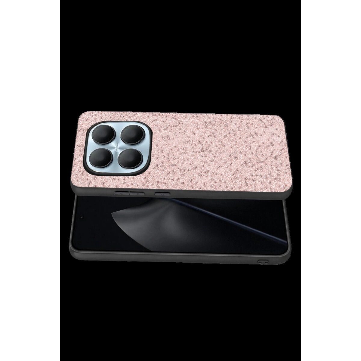 Onegif Xiaomi Redmi Note 15 4g Bright Simli Kapak - Pembe