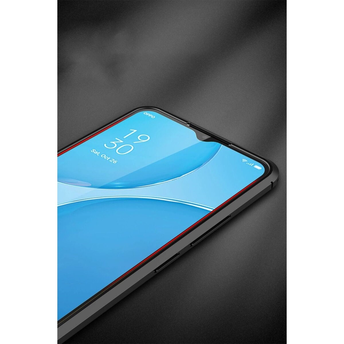 Oppo A15 Kılıf Auto Focus Kapak - Kırmızı