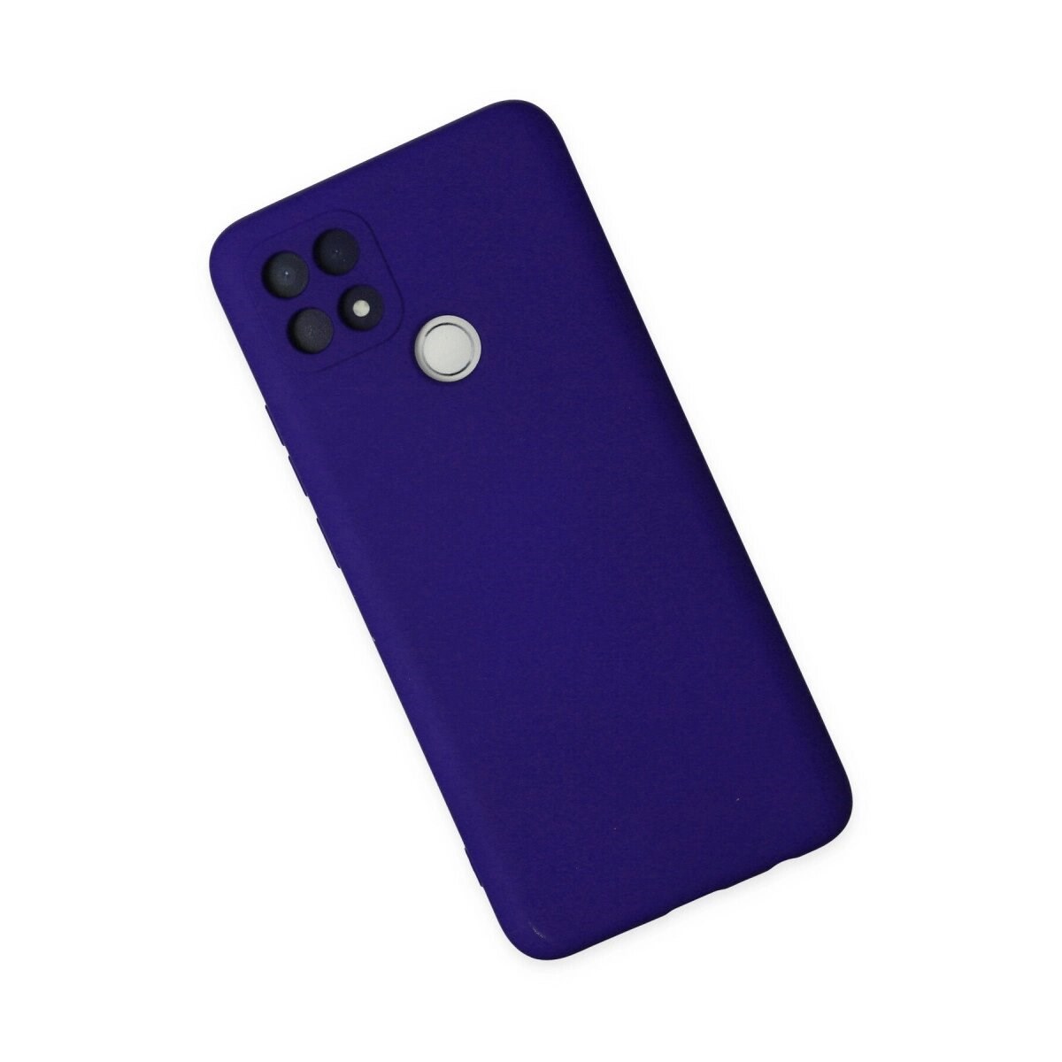 Oppo A15 Kılıf Nano İçi Kadife Silikon - Mor