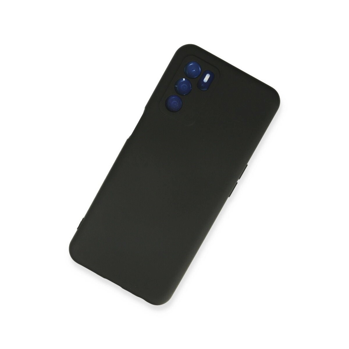Oppo A16 Kılıf Nano İçi Kadife Silikon - Siyah