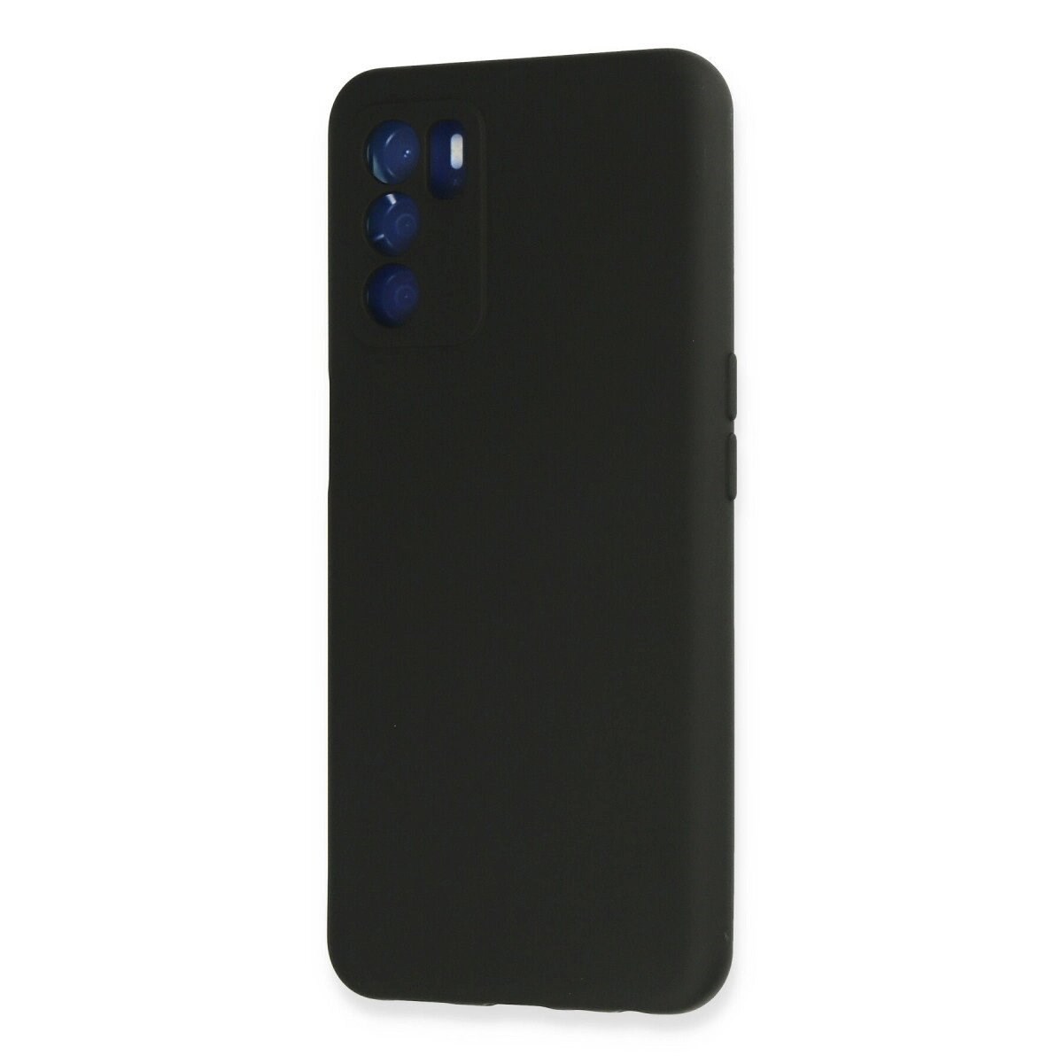 Oppo A16 Kılıf Nano İçi Kadife Silikon - Siyah
