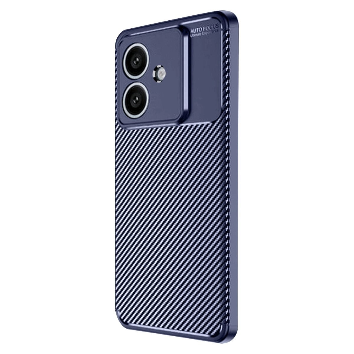 Oppo A3 Kılıf Auto Focus Karbon Kapak - Lacivert
