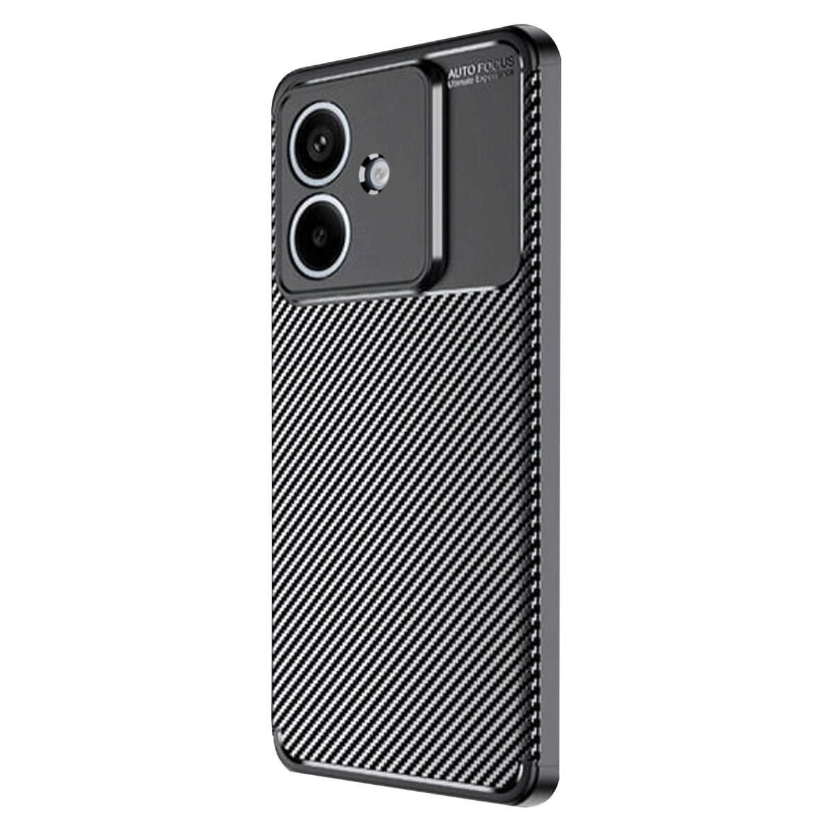 Oppo A3 Kılıf Auto Focus Karbon Kapak - Siyah
