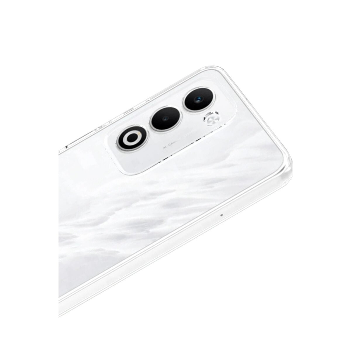 Oppo A5 4g Lüx Şeffaf Silikon - Şeffaf