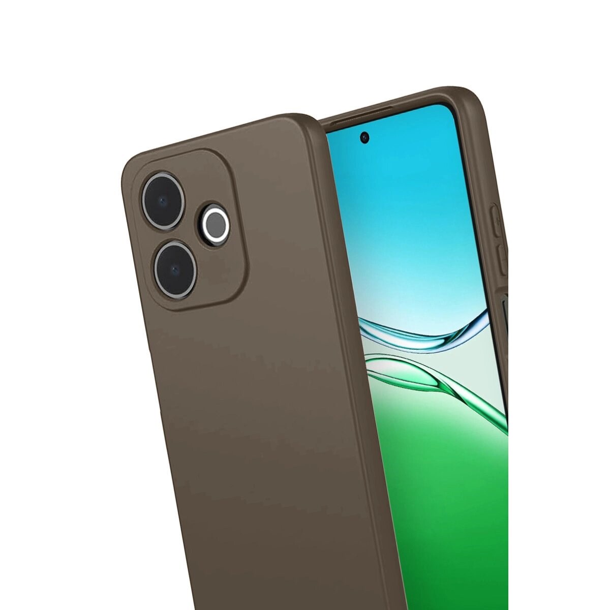 Oppo A5 Pro 4g First Silikon - Kahverengi