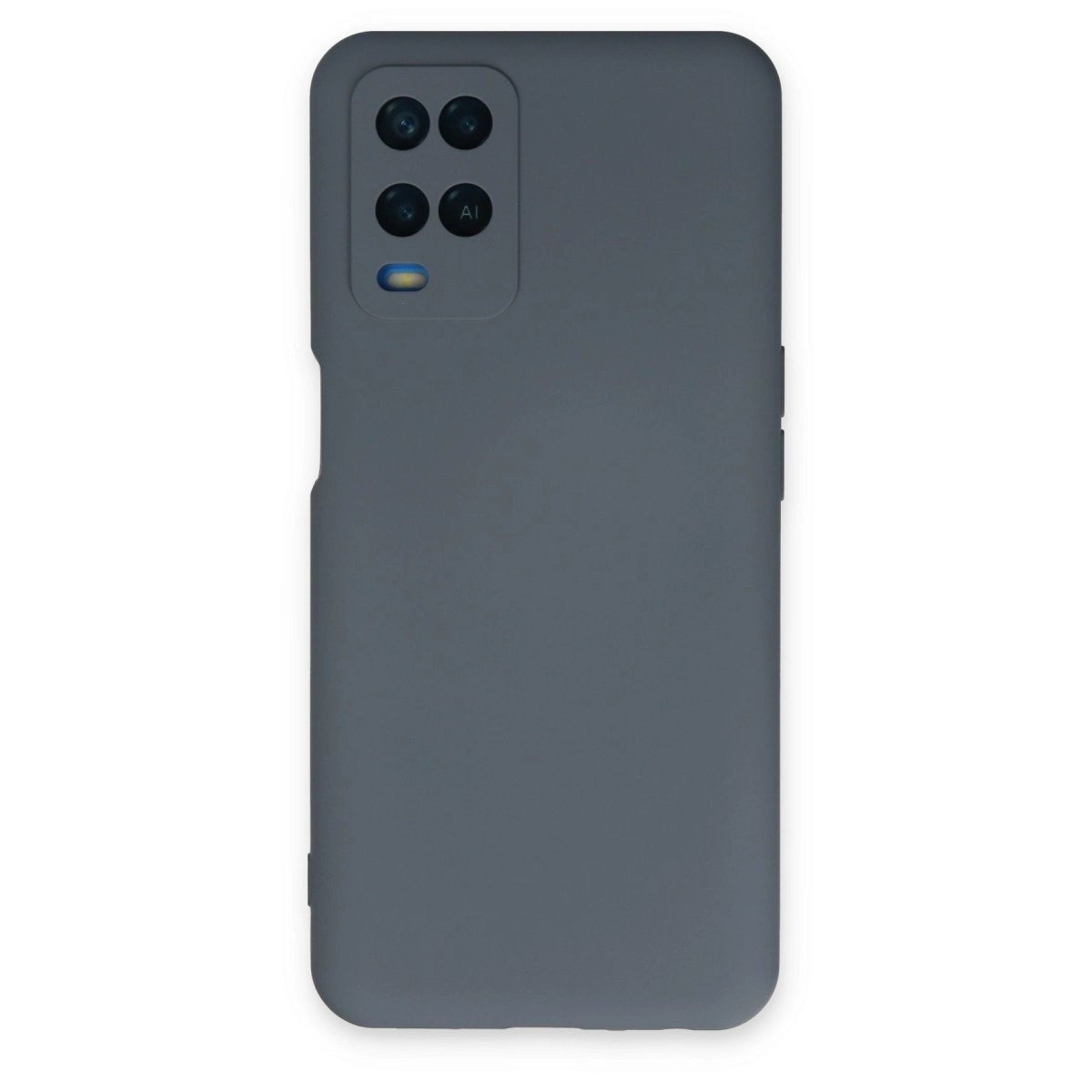Oppo A54 4g Kılıf Nano İçi Kadife Silikon - Gri