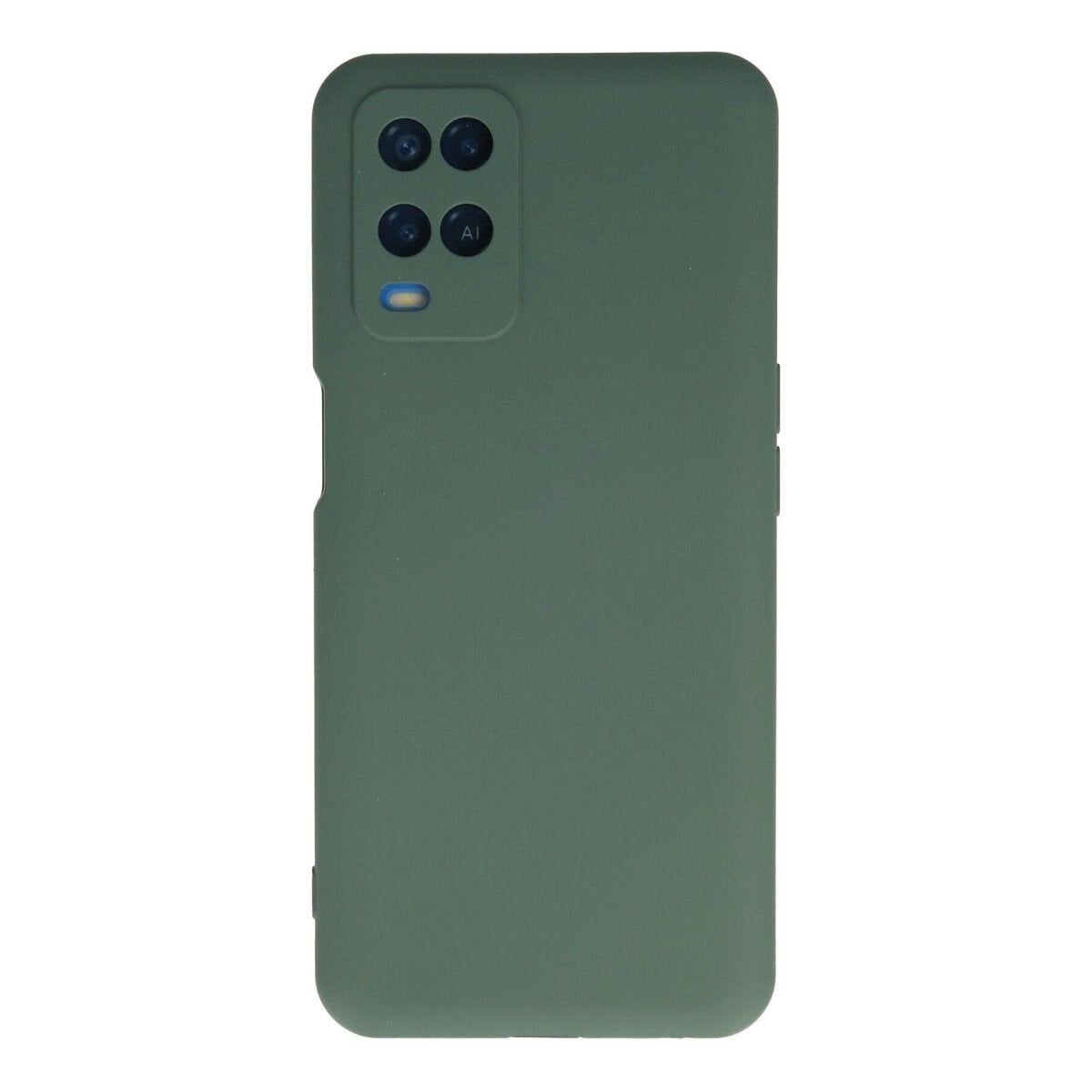 Oppo A54 4g Kılıf Nano İçi Kadife Silikon - Koyu Yeşil