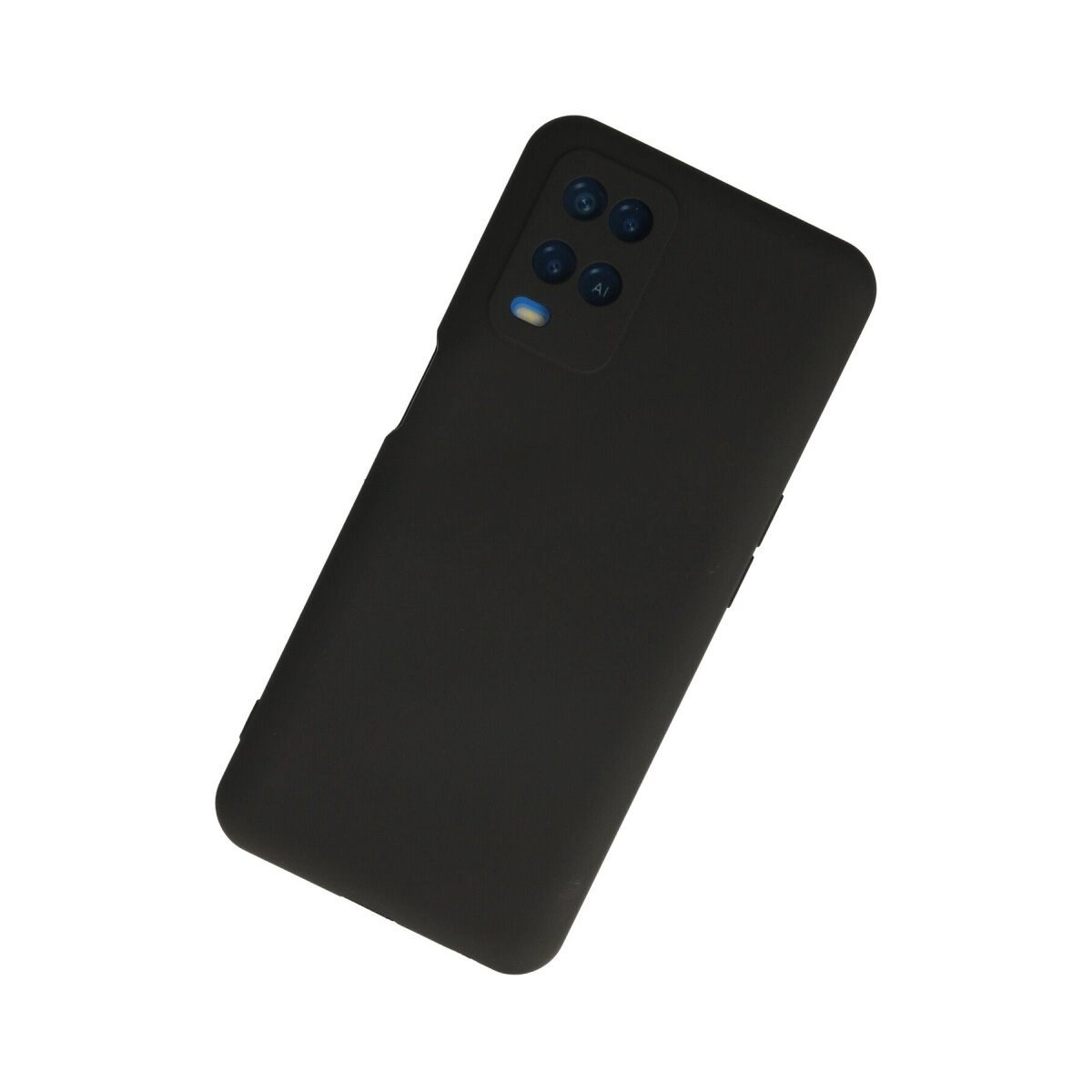 Oppo A54 4g Kılıf Nano İçi Kadife Silikon - Siyah
