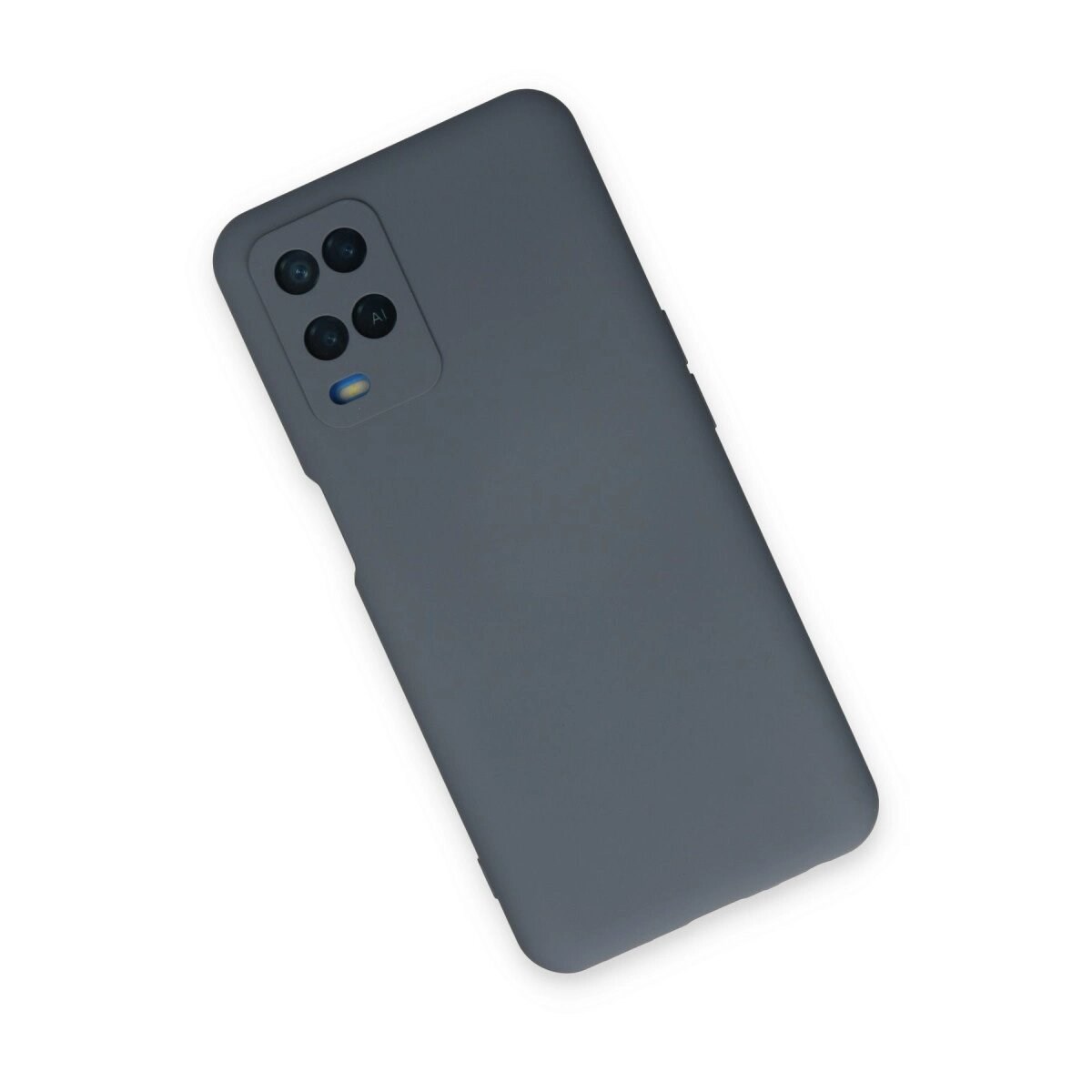 Oppo A54 4g Kılıf Nano İçi Kadife Silikon - Gri