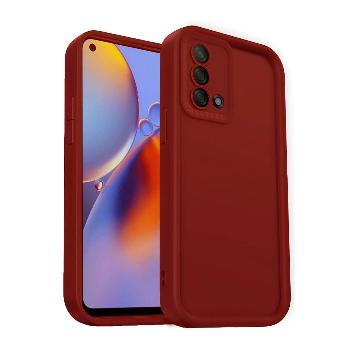 Oppo A74 4g Kılıf Viera Silikon - Kırmızı