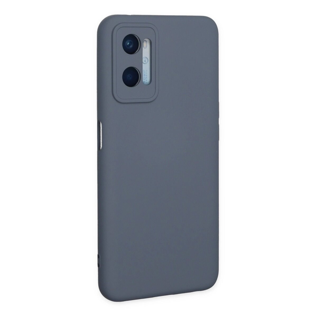 Oppo A96 Kılıf Nano İçi Kadife Silikon - Gri