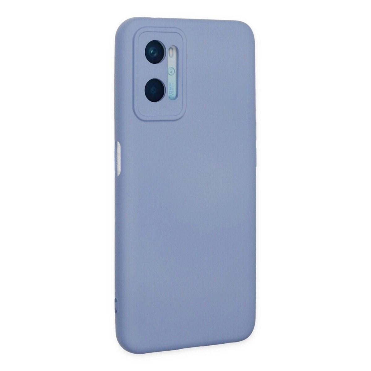 Oppo A96 Kılıf Nano İçi Kadife Silikon - Lila