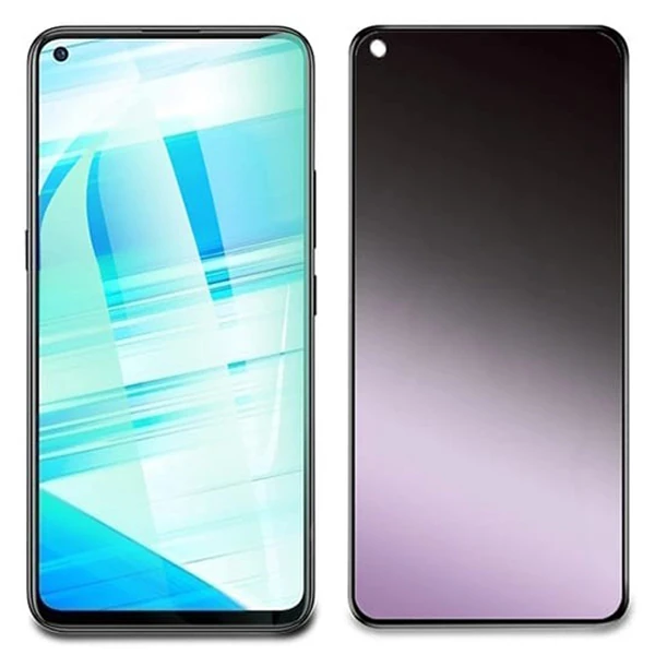 OPPO Realme 7 3D Full Privacy Gizlilik Tempered Cam Ekran Koruyucu-(1903)