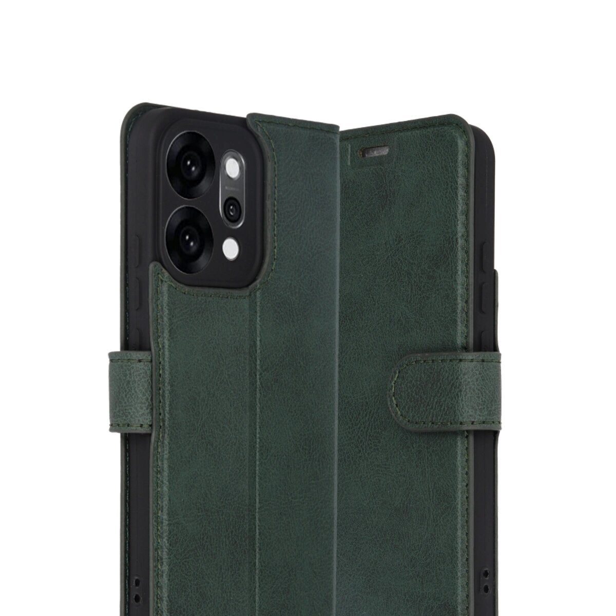 Oppo Reno 14 Trend S Plus Kapaklı Kılıf - Yeşil