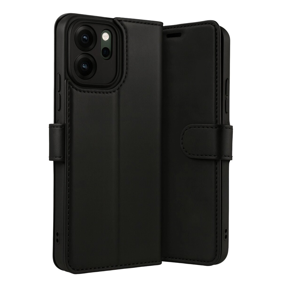 Oppo Reno 14f Trend S Plus Kapaklı Kılıf - Siyah