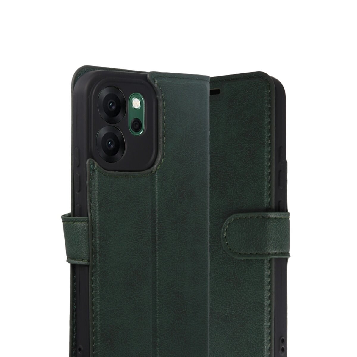 Oppo Reno 14f Trend S Plus Kapaklı Kılıf - Yeşil