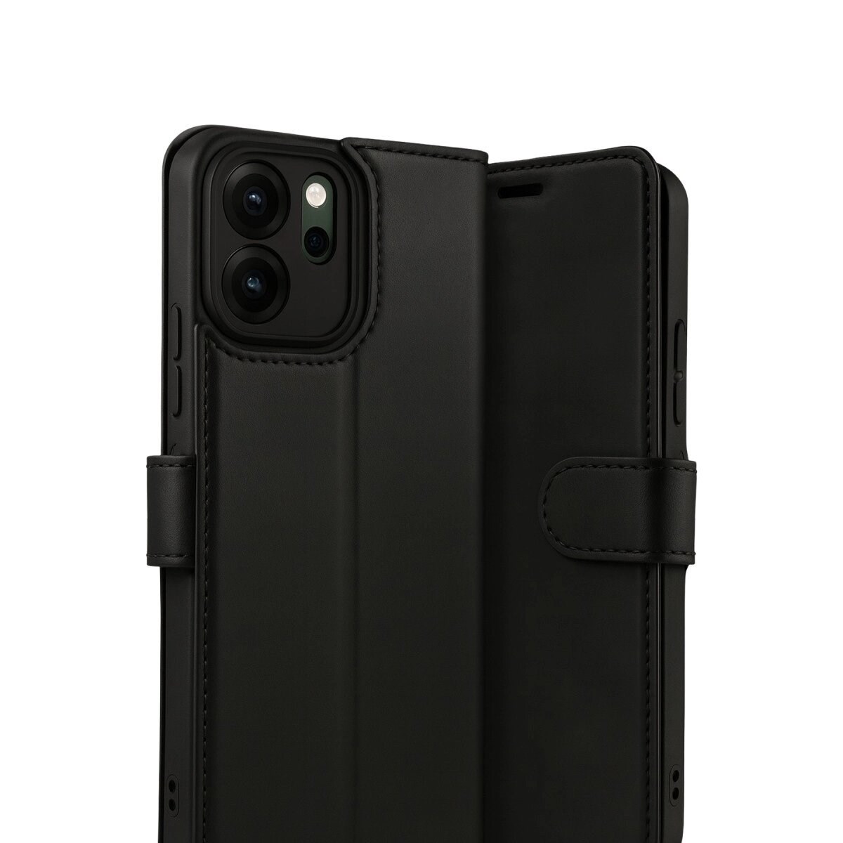 Oppo Reno 14f Trend S Plus Kapaklı Kılıf - Siyah