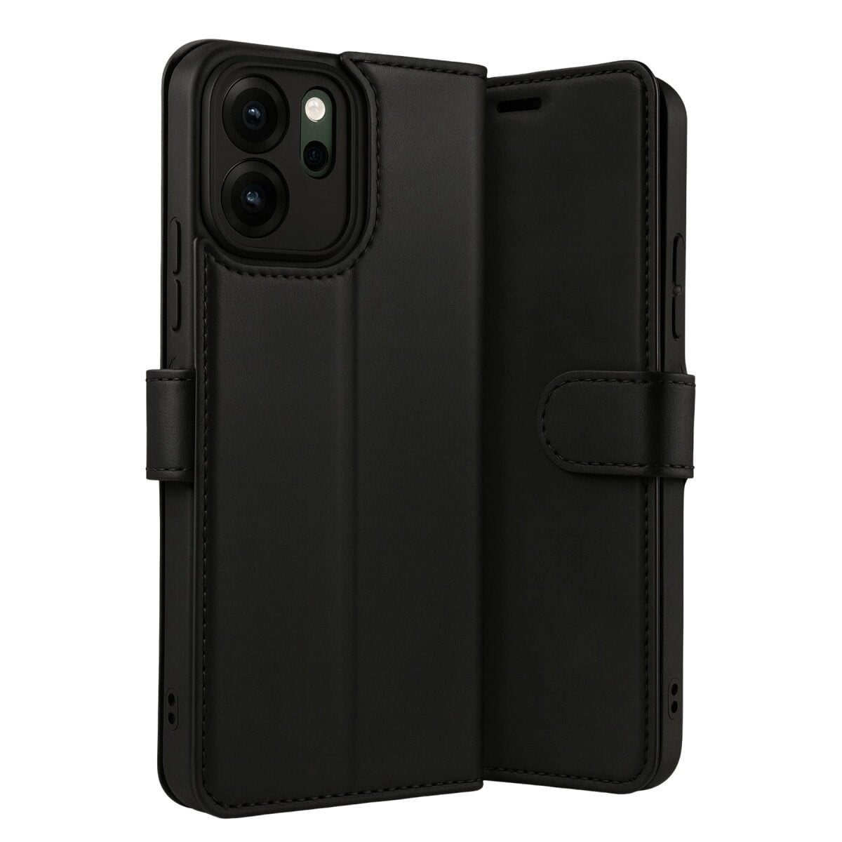 Oppo Reno 14f Trend S Plus Kapaklı Kılıf - Siyah