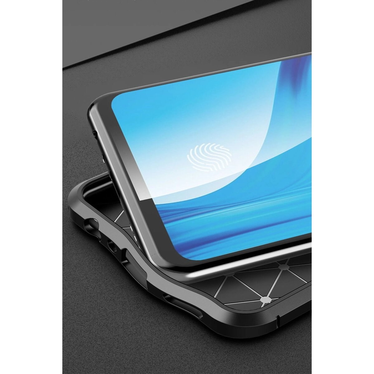 Oppo Reno 4 Lite Kılıf Auto Focus Kapak - Lacivert