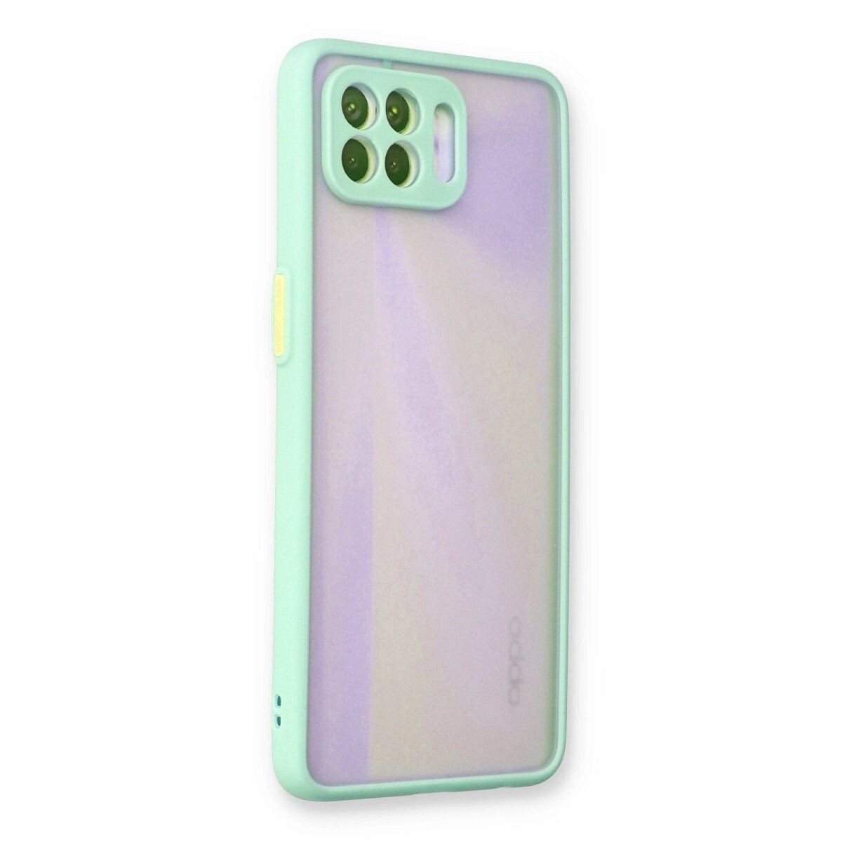 Oppo Reno 4 Lite Kılıf Montreal Silikon Kapak - Turkuaz